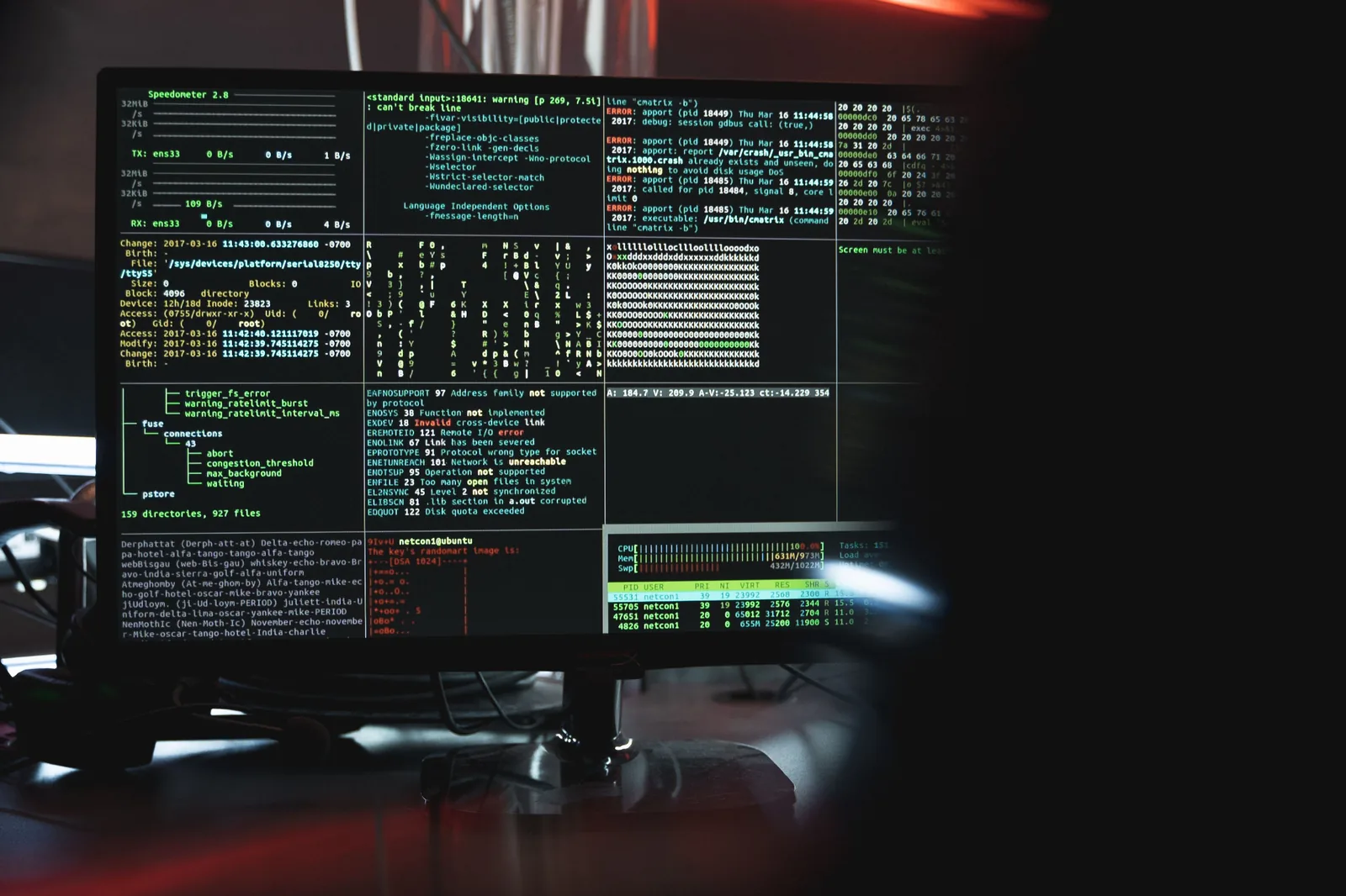 Monitor de administración y diagnóstico de seguridad informática